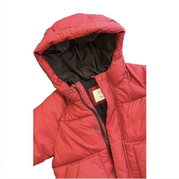Zara Kırmızı Puffer Mont 18 24 ay yılbaşı