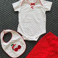 Absorba Kırmızı Beyaz Takım 3-6 ay