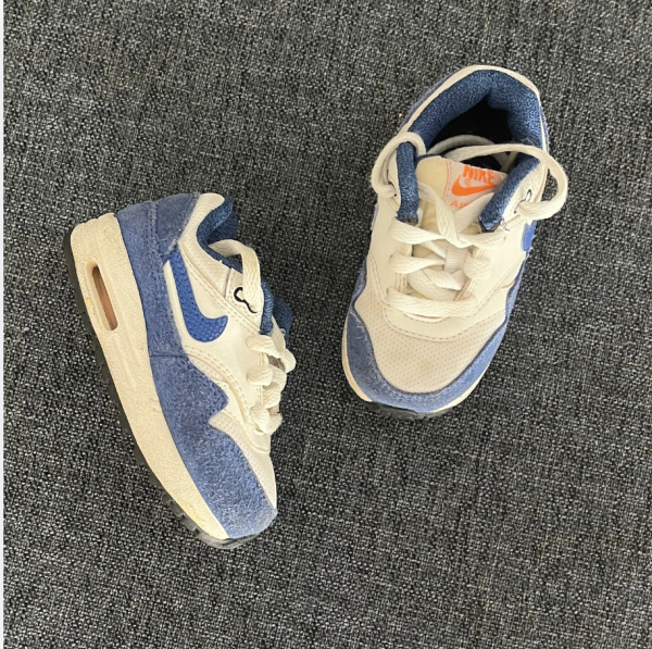 Nike Air mavi beyaz ayakkabılar 21 numara