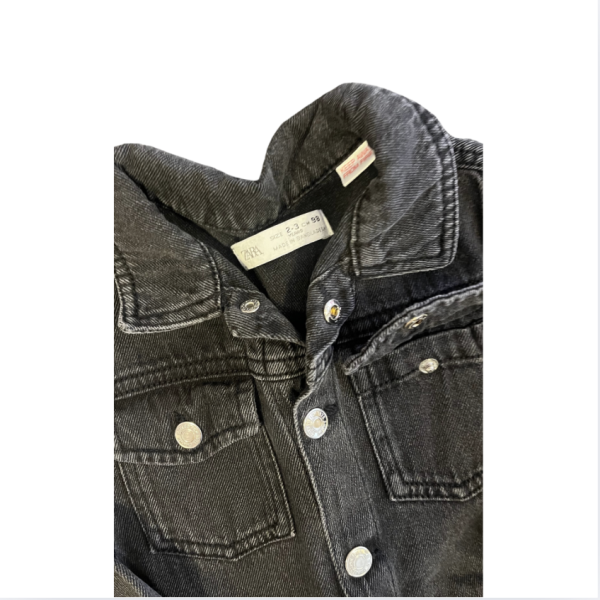 Zara siyah Denim Tulum 2 3 yaş