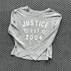 Justice Gri Tshirt 8 yaş