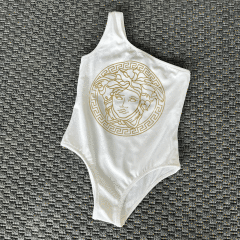 Versace Tek Omuzlu Beyaz Mayo 4 yaş