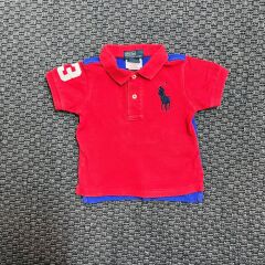 Ralph Lauren Kırmızı Mavi Tshirt 9 ay