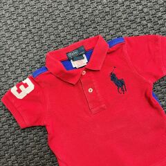 Ralph Lauren Kırmızı Mavi Tshirt 9 ay