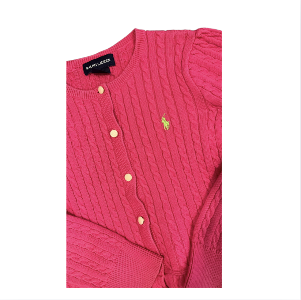 Ralph Lauren Pembe Hırka 5 yaş kazak