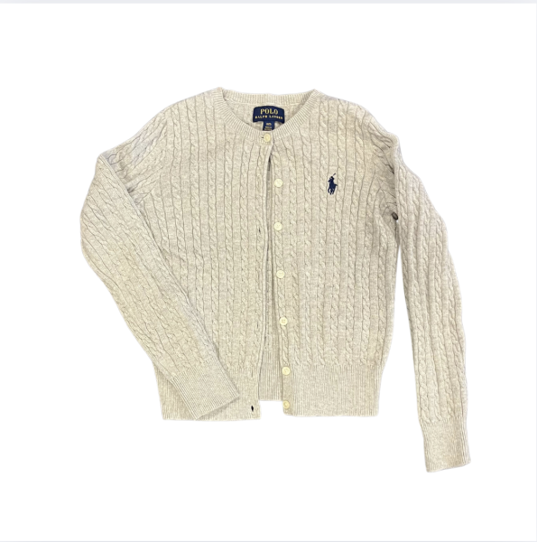 Ralph Lauren Gri hırka Kazak 7 yaş