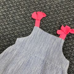 Zara Pembe Askılı Çizgili Elbise 12-18 ay