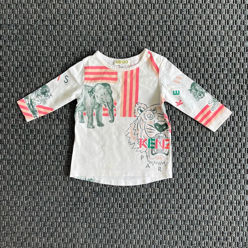 Kenzo Beyaz Pembe Tshirt 6 ay