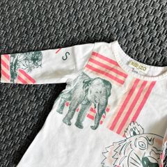 Kenzo Beyaz Pembe Tshirt 6 ay