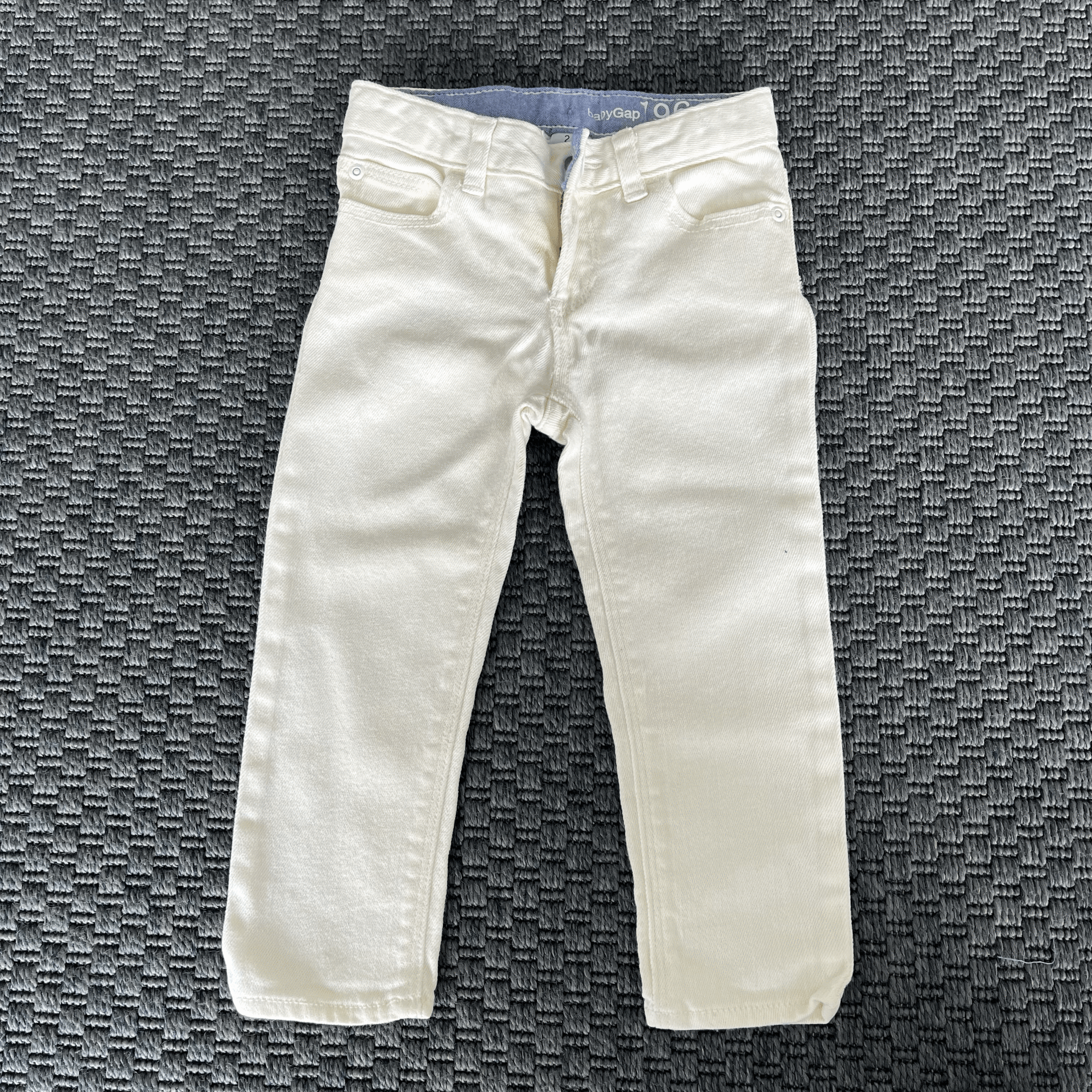 Gap Beyaz Denim Pantolon 2 yaş