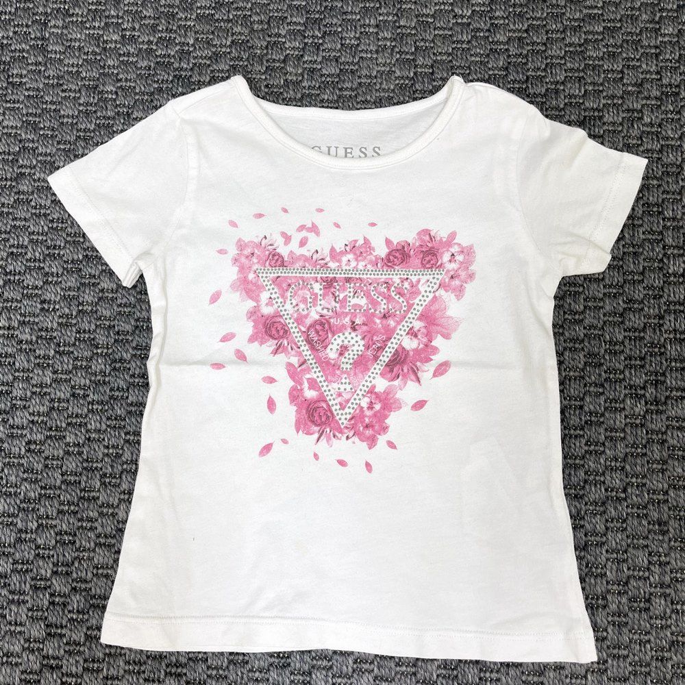 Guess Pembe Beyaz Tshirt 3 yaş