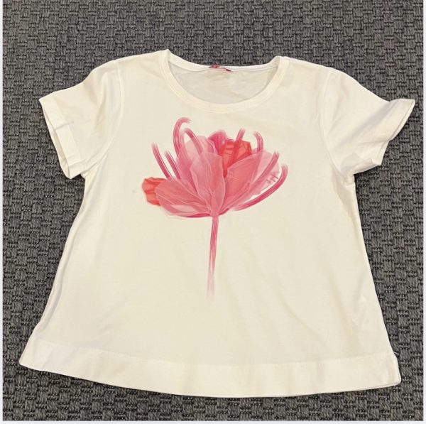 İl Gufo Pembe Çiçekli Tshirt 8 yaş