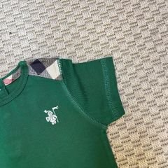 Burberry Yeşil Tshirt 12  ay