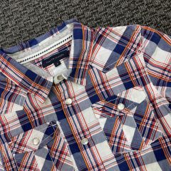 Tommy Hilfiger Kırmızı Lacivert Gömlek 6 yaş