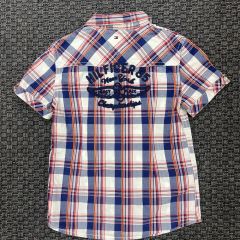 Tommy Hilfiger Kırmızı Lacivert Gömlek 6 yaş