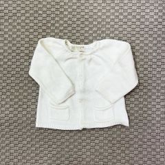 Zara Krem Rengi Cepli Hırka 6-9 ay kazak