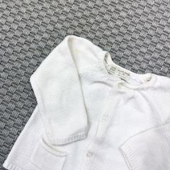 Zara Krem Rengi Cepli Hırka 6-9 ay kazak