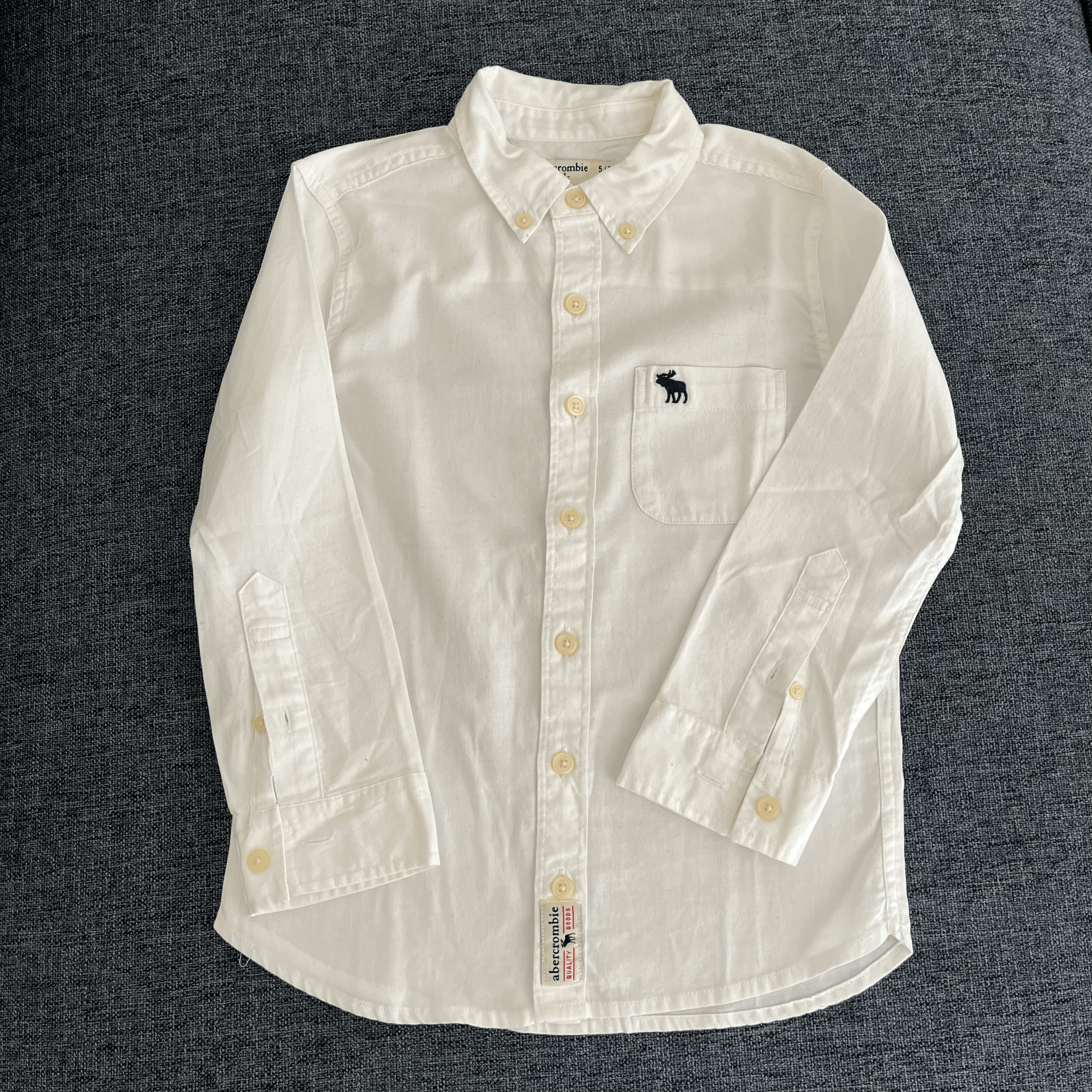 Abercrombie Beyaz Gömlek 5 6 yaş yılbaşı