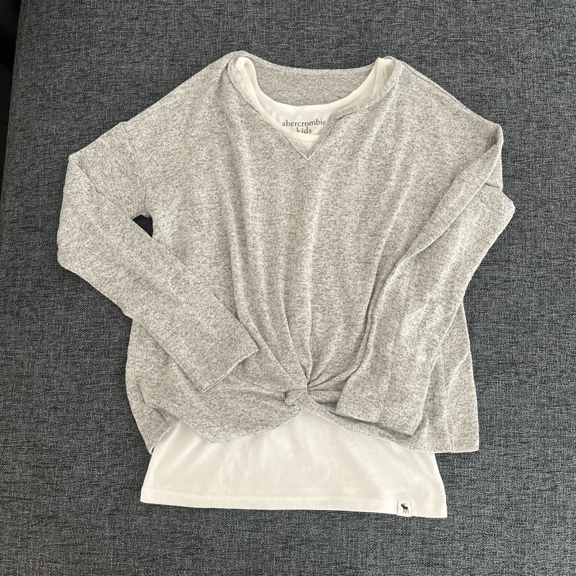Abercrombie İçi T-shirt Gri Kazak 7 8 yaş