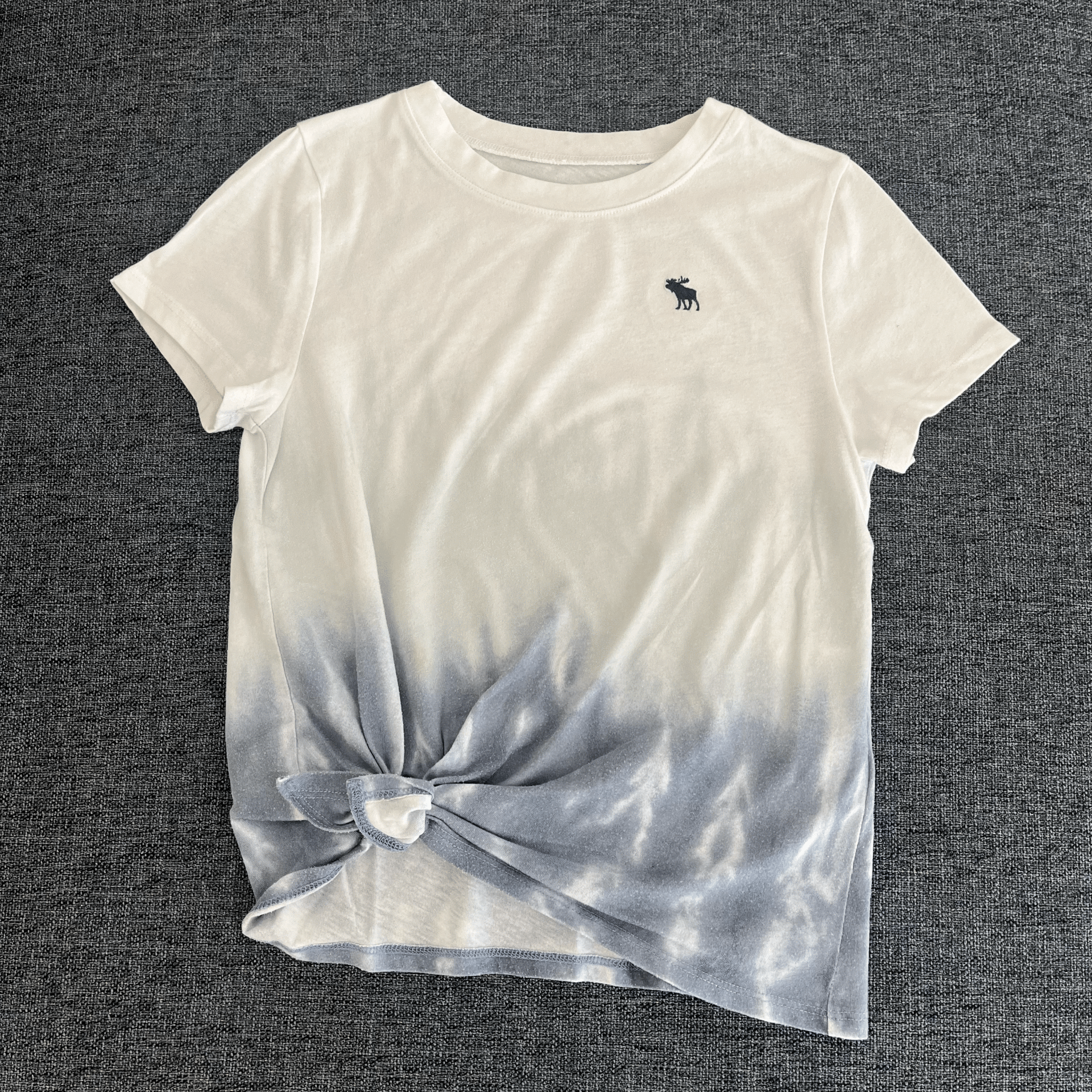 Abercrombie mavi beyaz t shirt 7 8 yaş