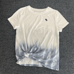 Abercrombie mavi beyaz t shirt 7 8 yaş
