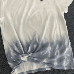 Abercrombie mavi beyaz t shirt 7 8 yaş