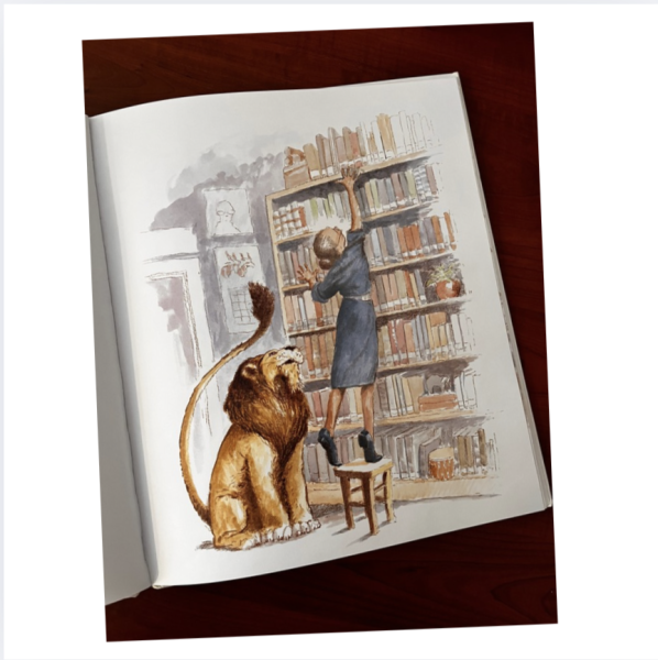 Kütüphane deki Aslan Kitap