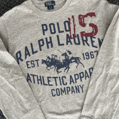 Ralph Lauren Gri Uzun Kollu T shirt 14 16 yaş