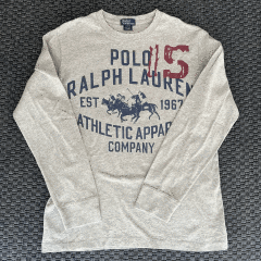 Ralph Lauren Gri Uzun Kollu T shirt 14 16 yaş