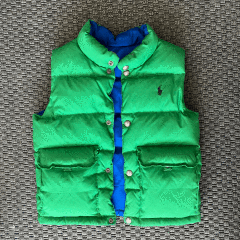 Ralph Lauren Çift taraflı kullanılabilen Puffer yelek 5 yaş