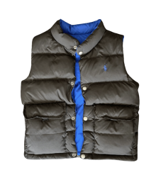Ralph Lauren Çift Taraflı giyilebilen Puffer yelek 5 yaş