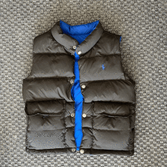 Ralph Lauren Çift Taraflı giyilebilen Puffer yelek 5 yaş