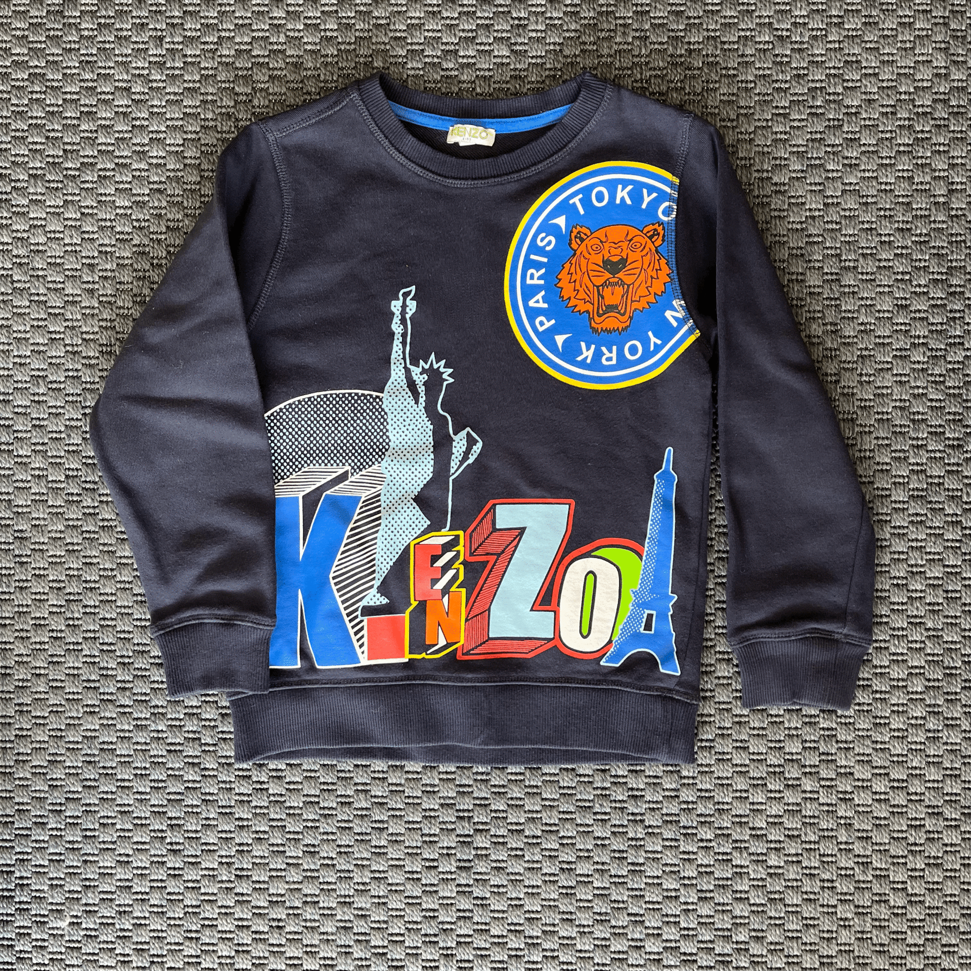 Kenzo Lacivert Sweatshirt 8 yaş 128 cm