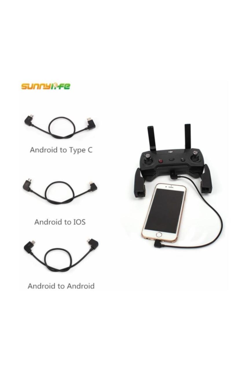 DJI Spark İos Type C Micro Veri Kablosu Iphone Telefon Ipad Tablet Spark Veri Kablosu