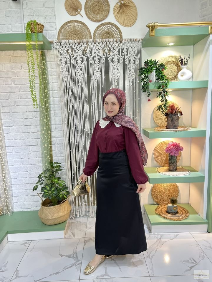 Siyah Saten Etek