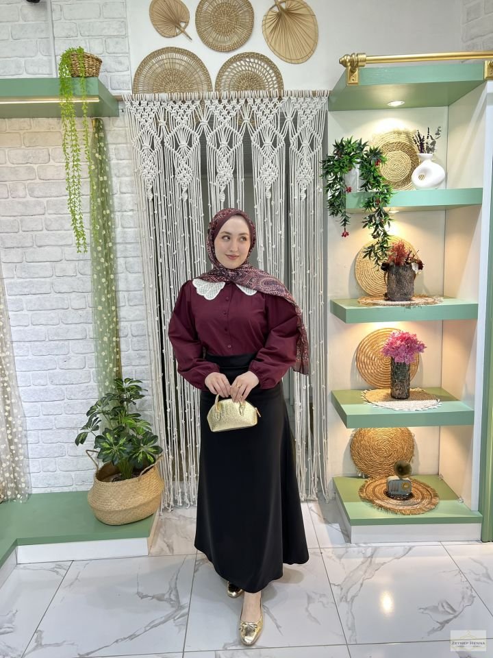 Siyah Saten Etek