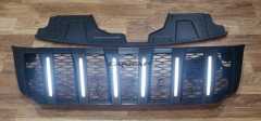 IP007 GRILL WITH LED BLACK FLAT