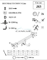 HYUNDAI TUCSON N LINE ÇEKİ DEMİRİ J83