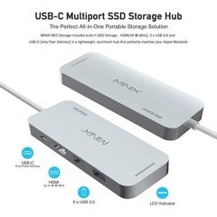 MİNİX USB-C MULTİPORT SSD 240GB SİLVER MINIX NEO-S2SI
