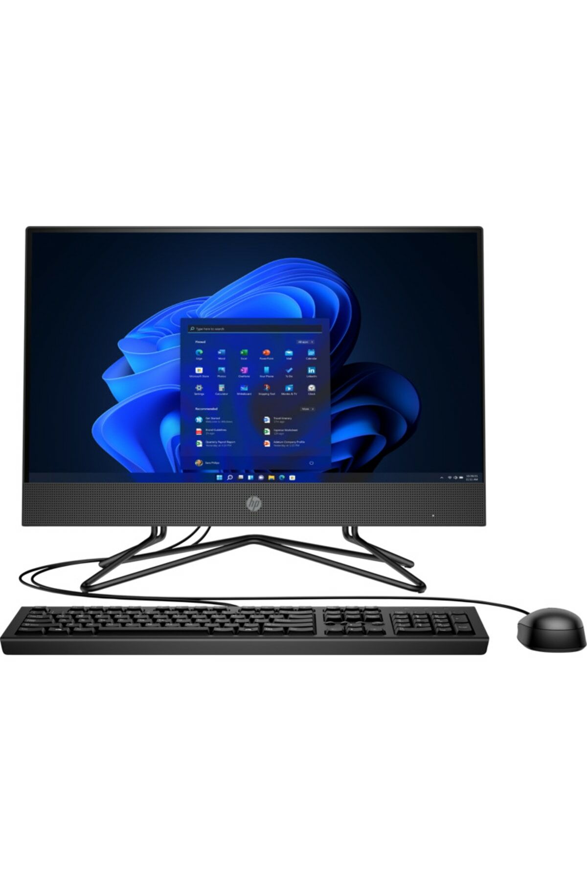 HP 200 G4 I3-10110u 8 Gb 512 Gb M.2 W10 Pro 295d4ea07 Uhd Graphics 21.5'' Fhd All In One Pc