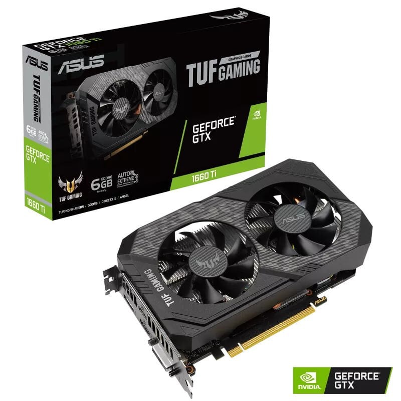 ASUS TUF GEFORCE GTX1660Ti EVO OC 6GB 192 Bit EKRAN KARTI TUF-GTX1660TI-06G-GAMING-EVO