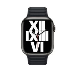 APPLE WATCH 45MM MİDNİGHT LEATHER LİNK M/L - ML823ZM/A