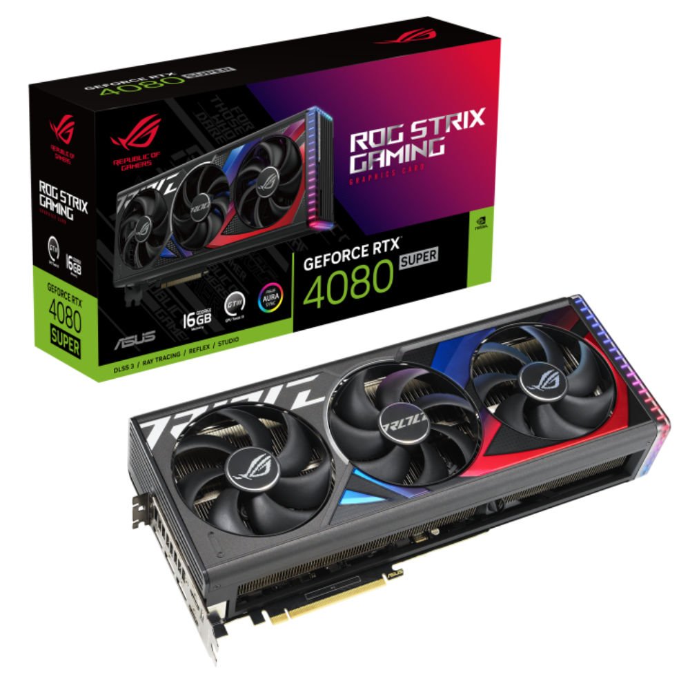 ASUS ROG STRİX GEFORCE RTX 4080 SUPER 16GB GDDR6X 256 BİT DLSS 3 EKRAN KARTI (ROG-STRIX-RTX4080S-16G-GAMING) 90YV0KB1-M0NA00