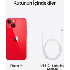 iPhone 14 Red (Kırmızı) MPVA3TU/A 128GB