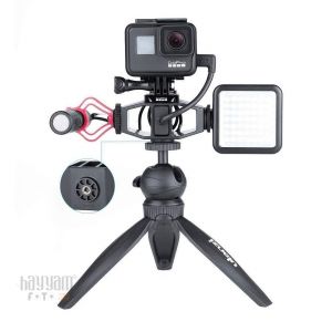 Ulanzi GP-1 Aksiyon Kamerası Vlog Çift Metal Ayak Montajı 1380
