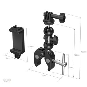 SmallRig 4373 Süper Kelepçe ve Bilyalı Başlı Sihirli Kol