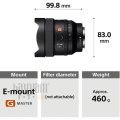 Sony FE 14mm f/1.8 GM Lens (SEL14F18GM)