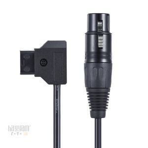 Andoer D4261 D-Tap Erkek - XLR 4-Pin Dişi Adaptör Güç Kaynağı Kablosu