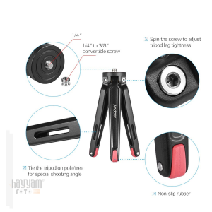 Andoer D5107 Mini Seyahat Masaüstü Tripod