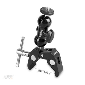 SmallRig 1138 Çift Bilyalı ve 1/4'' Vidalı Süper Kelepçe